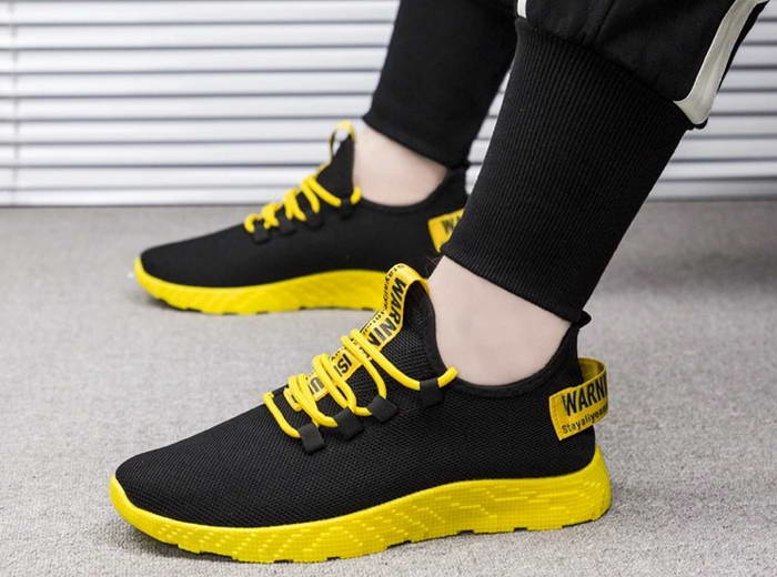 PS-Zapatos Yellow Hombre Casual Sports Sneakers - Pak shoes